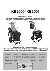 Mazzoni KB2000 Use And Maintenance Manual