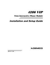 ADEMCO 4286 VIP Installation And Setup Manual