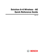 Bosch Solution 6+6 Wireless AE Quick Reference Manual
