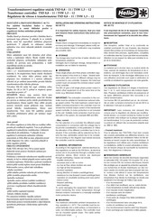 Helios TDS 0,8 Installation And Operating Instructions
