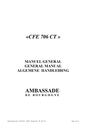 Ambassade CFE 706 CT General Manual
