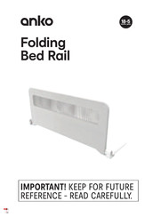 anko Folding Bed Rail Quick Start Manual