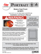 Miles Industries 541BPC Installation And Owner's Manual