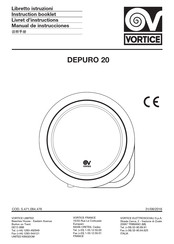 Vortice DEPURO 20 Instruction Booklet