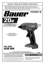 Harbor Freight Tools Bauer 21505C-B Owner's Manual & Safety Instructions