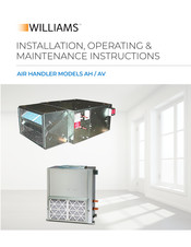 Williams AV Installation, Operating,  & Maintenance Instructions
