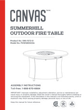 Canvas 085-1572-0 Assembly Instructions Manual