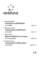 Renkforce 808581 Operating Instructions Manual