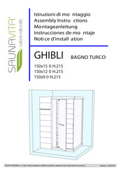 Saunavita GHIBLI Assembly Instructions Manual