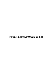 ELSA LANCOM Wireless L-II Manual