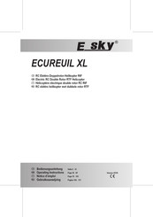 E sky ECUREUIL XL Operating Instructions Manual