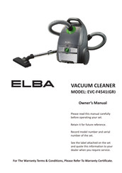 Elba EVC-F4541GR Owner's Manual