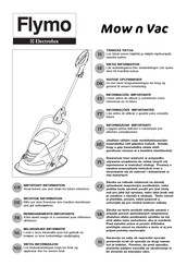 Electrolux Flymo Mow n Vac Important Information Manual