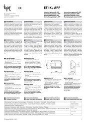 Bpt ETI/XIP APP Instructions Manual