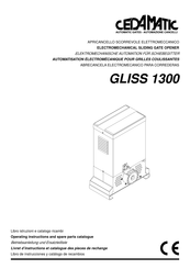 cedamatic GLISS 1300 Operating Instructions And Spare Parts Catalogue