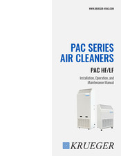 KRUEGER PAC/HF Installation, Operation And Maintenance Manual