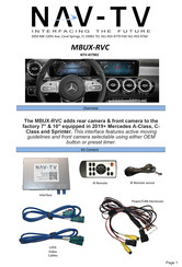 Nav Tv MBUX-RVC Instruction Manual