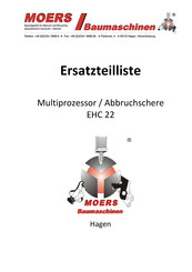 Moers Baumaschinen EHC 22 Instructions For Use Manual