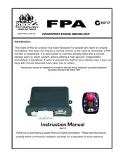 RHINO FPA Instruction Manual