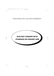 Brandt KV568WE1 Instructions For Use And Installation