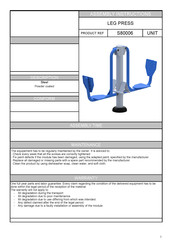Sodex Sport S80006 Assembly Instructions