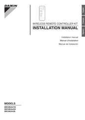 Daikin BRC082A42W Installation Manual