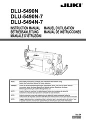 JUKI DLU-5494N-7 Instruction Manual