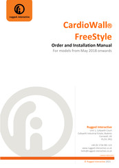 Rugged Interactive CardioWall FreeStyle Order And Installation Manual