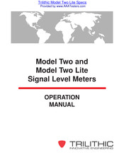 Trilithic Two Operation Manual