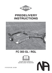 KUHL FC 303 RGL Pre-Delivery Instructions