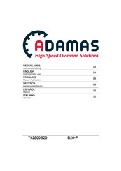 ADAMAS 792800B20 Instructions For Use Manual