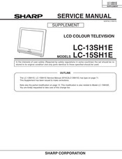 Sharp LC-15SH2E Service Manual Supplement