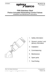 Spirax Sarco PM6 Installation And Maintenance Instructions Manual