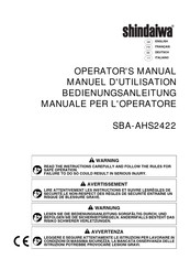 Shindaiwa SBA-AHS2422 Operator's Manual