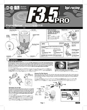 HPI Racing F3.5 PRO Engine Manual