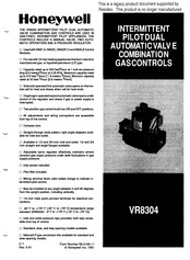 Honeywell VR8304 Manual