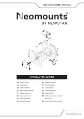 Newstar Neomounts FPMA-DTBW200 Instruction Manual