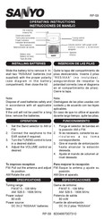 Sanyo RP-59 Operating Instructions
