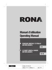 Rona 2001486 Operating Manual