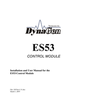 DynaGen ES53 Installation And User Manual