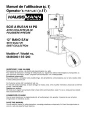 Haussmann 58485000 Operator's Manual