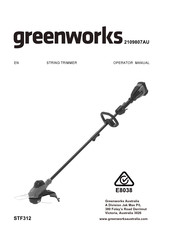 GreenWorks STF312 Operator's Manual