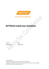 MEDIATEK MT7921K Install & User's Manual
