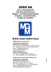 MGM BASV Use And Maintenance