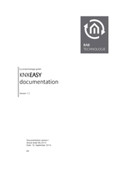 BAB TECHNOLOGIE KNXEASY Documentation