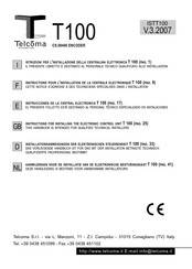 Telcoma Automations T100F Instructions For Installing