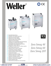 Weller Zero Smog 6V Translation Of The Original Instructions