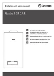 Beretta quadra ii 24 C.A.I. Installer And User Manual