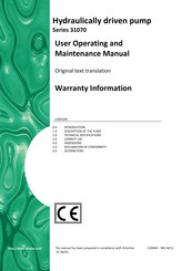 DROPSA 31070 Series User Operating And Maintenance Manual