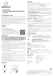 Renkforce 1407917 Operating Instructions